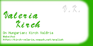 valeria kirch business card